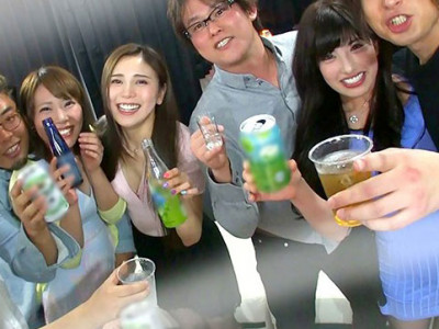【中出し企画】『パーティー飲みぃい！！』素人な巨乳ナースお姉さん達とハーレム飲酒企画